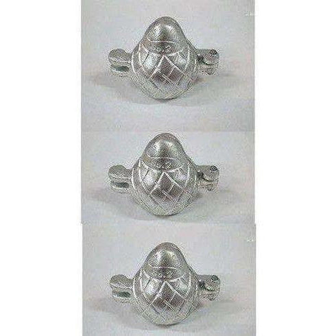Aluminium Modak Mould Set of 3, 8 cm Width,6 cm length & 4 cm Depth(mota)